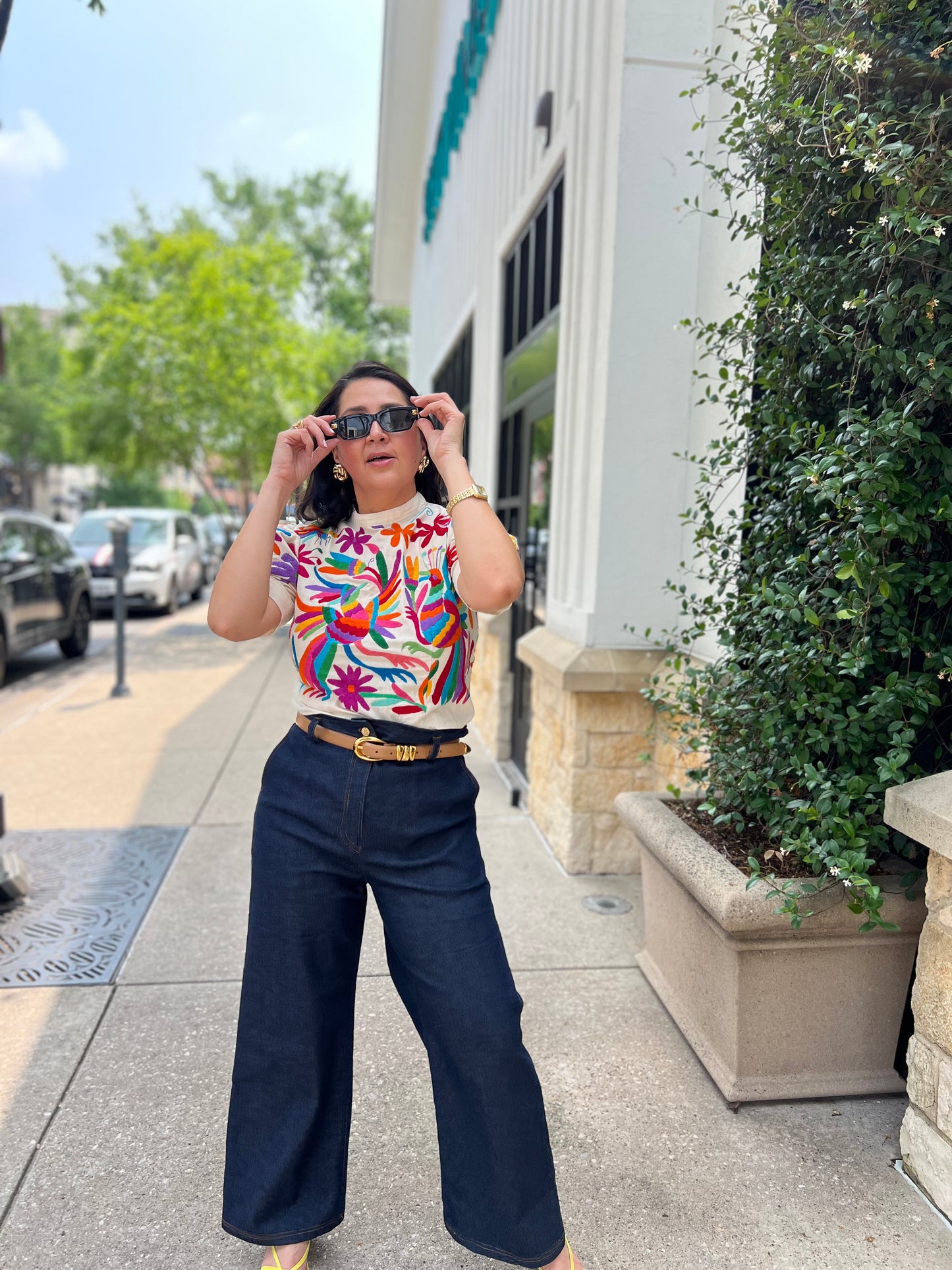 Pre order multicolor embroidery -Otomi blouse