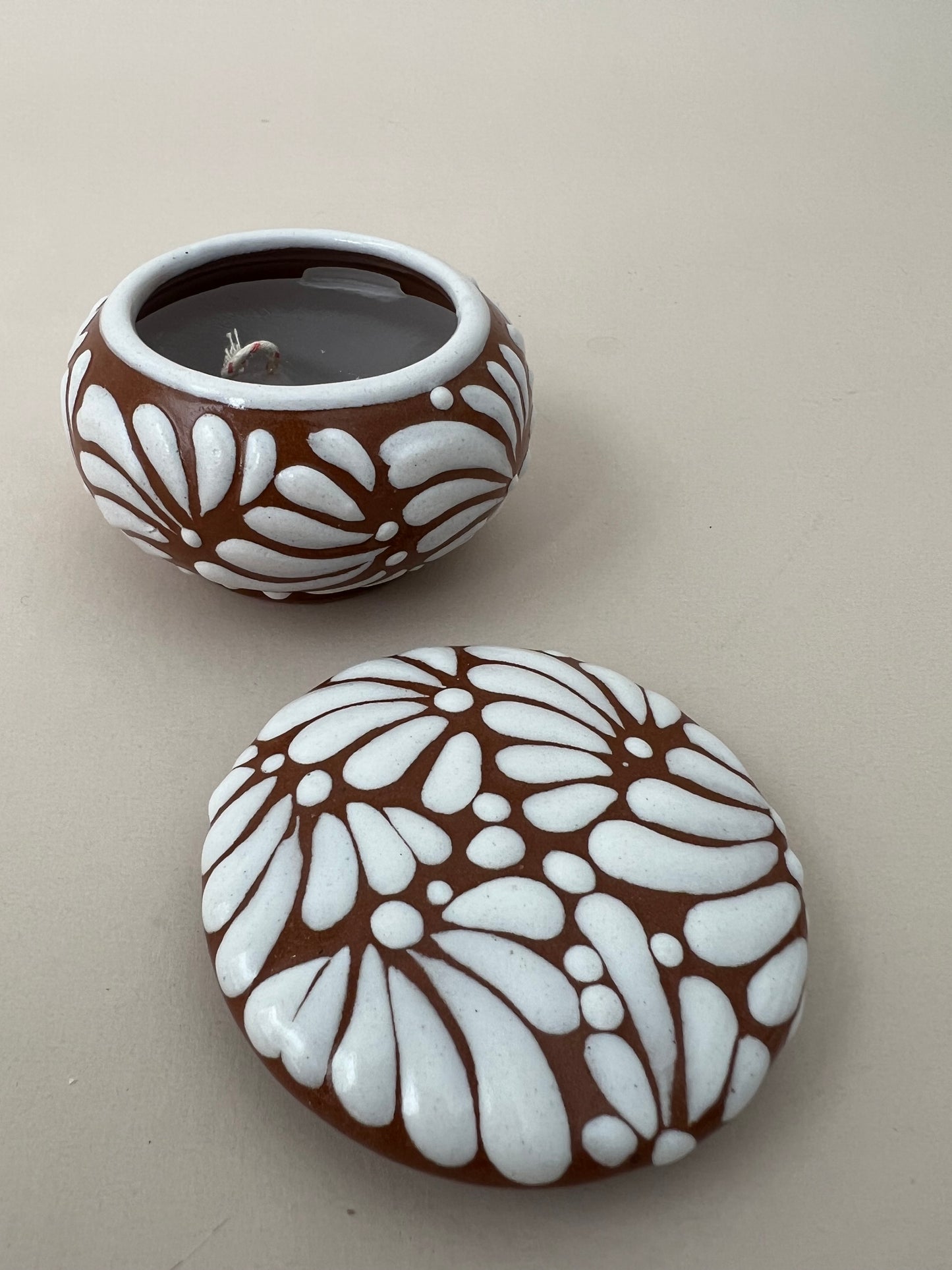 Talavera Candle