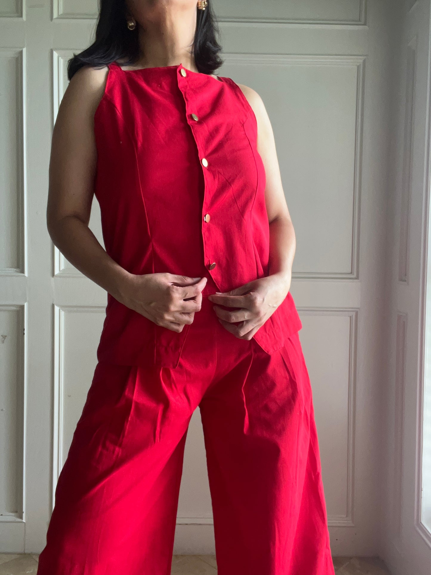Elena vest and pantalón