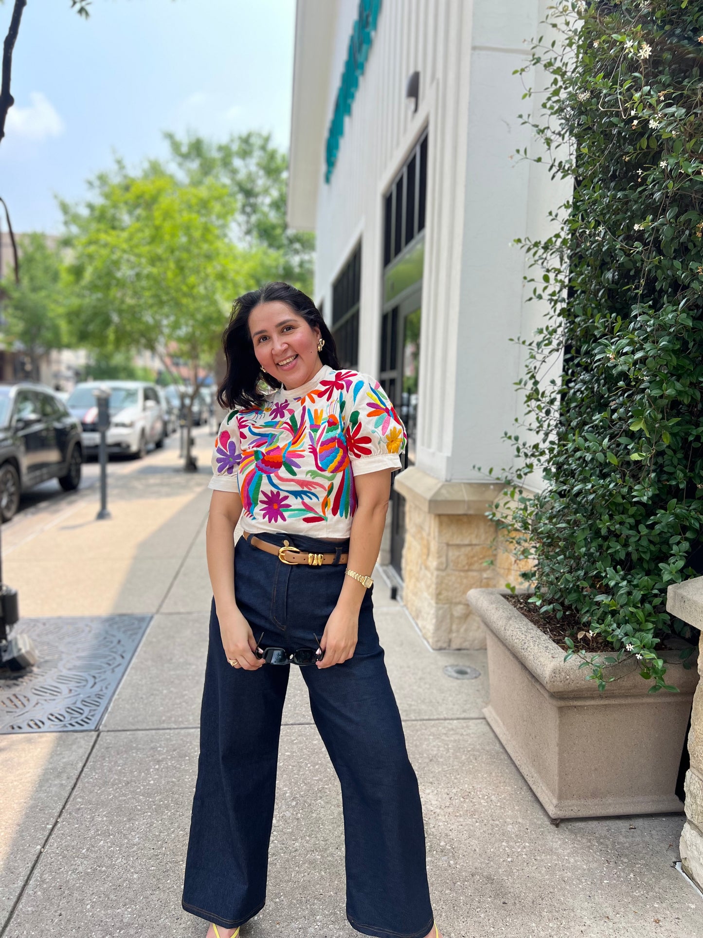 Pre order multicolor embroidery -Otomi blouse