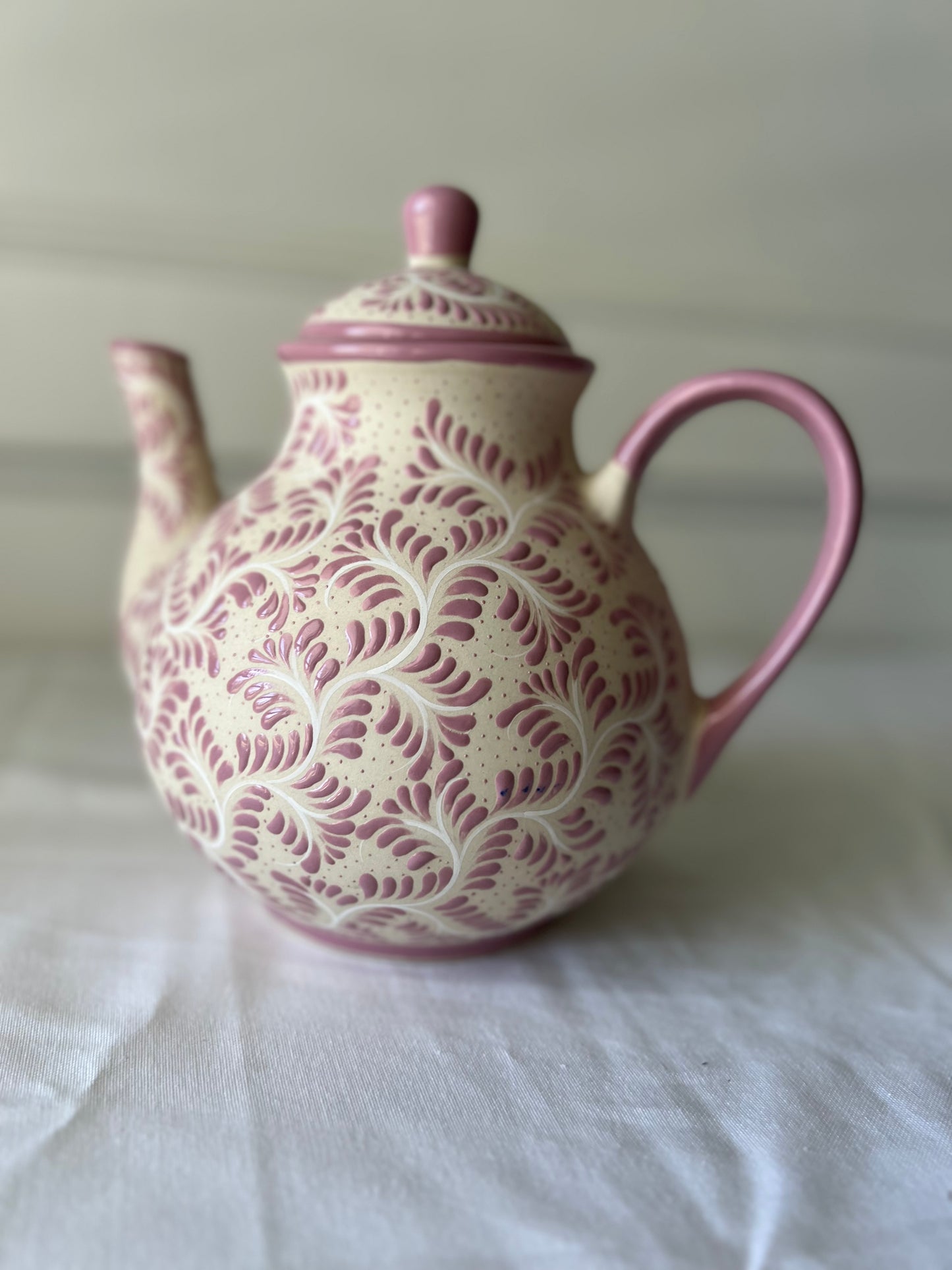Handmade teapot ceramic