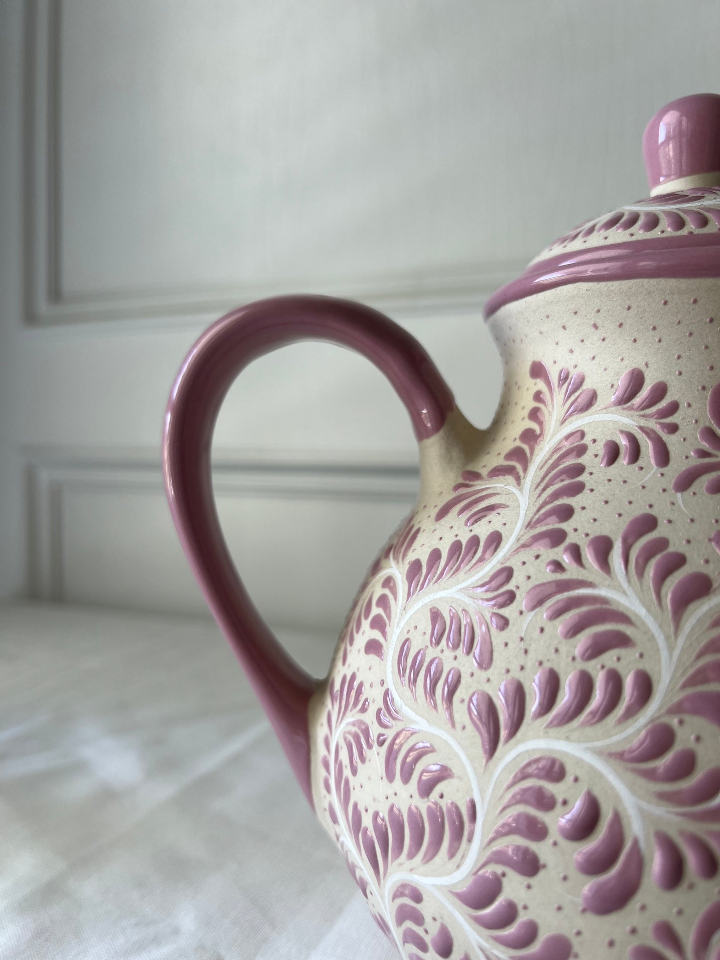 Handmade teapot ceramic