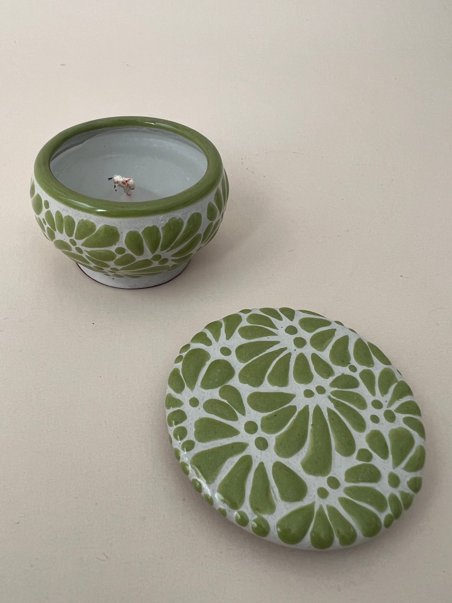 Talavera Candle