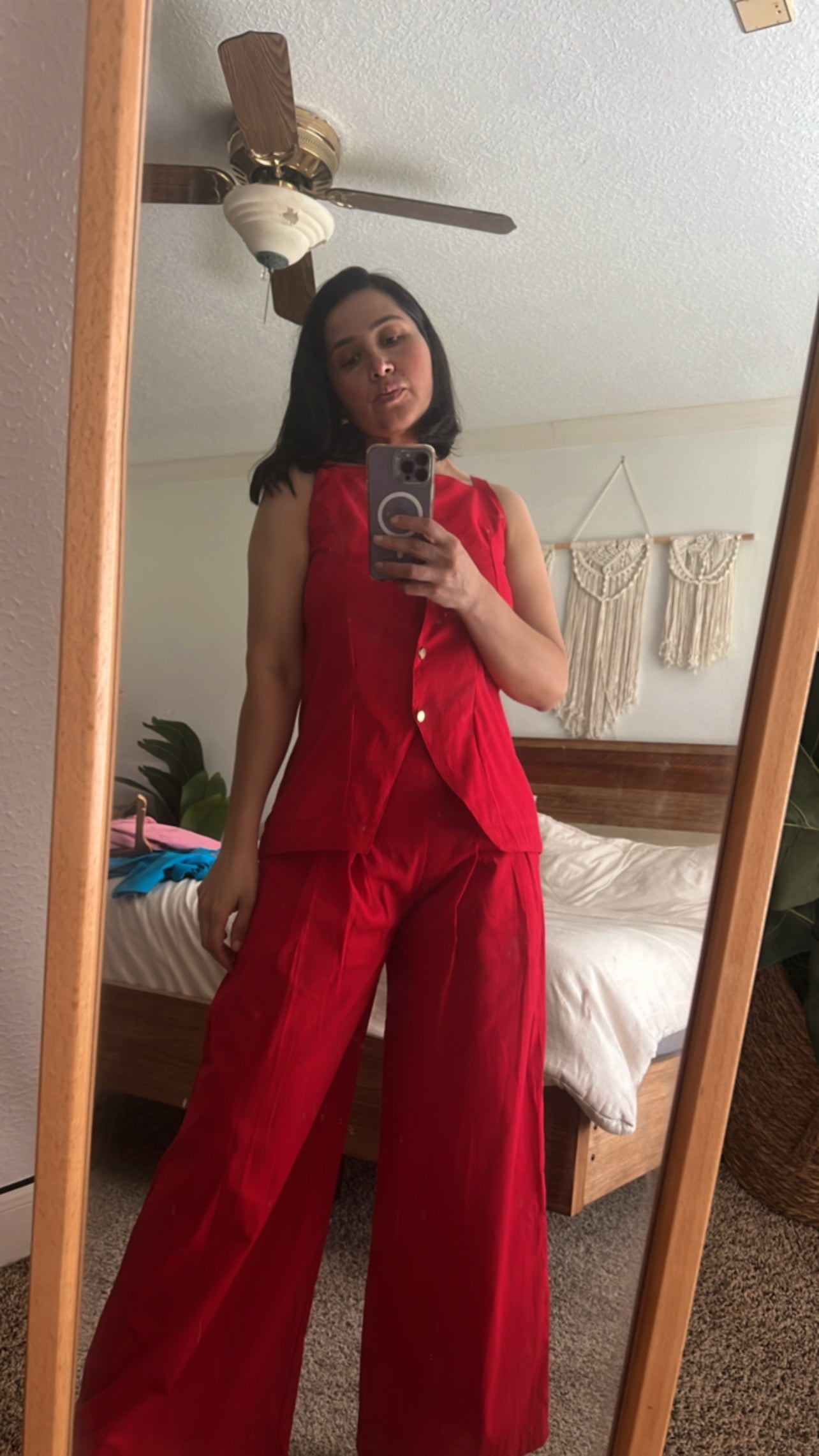 Elena vest and pantalón