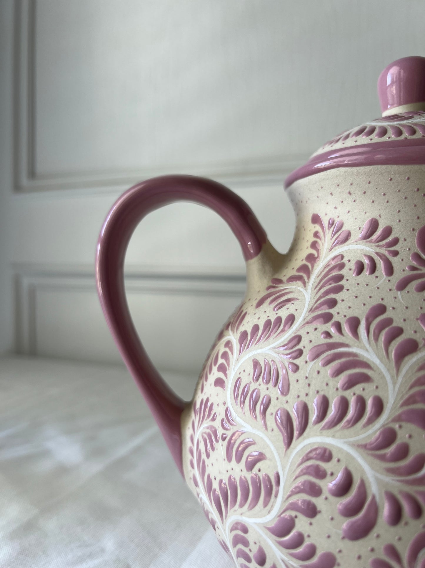 Handmade teapot ceramic