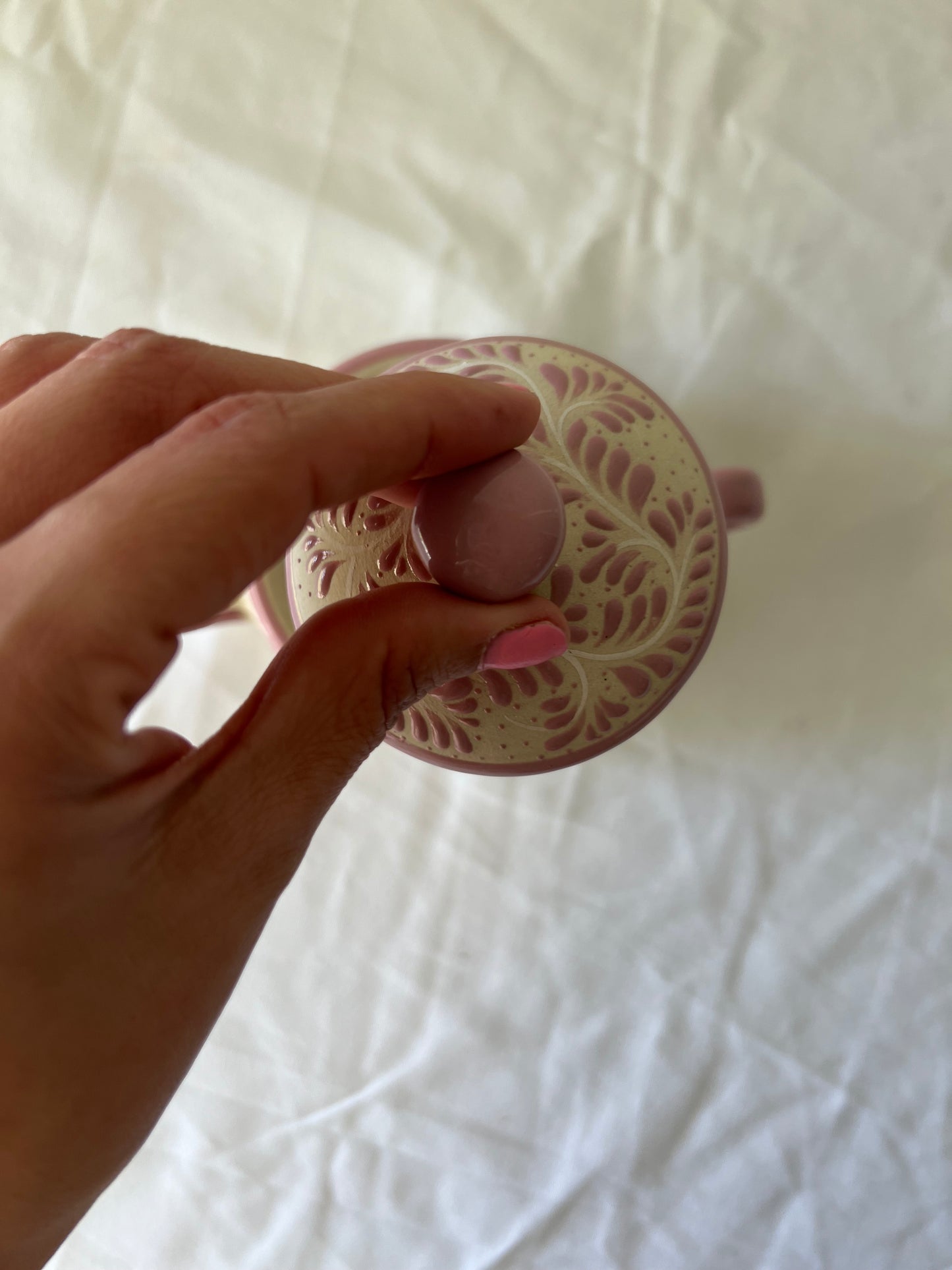 Clay sugar bolw
