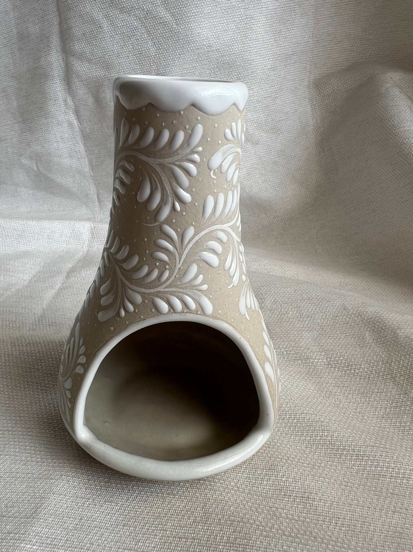 Clay chimenea