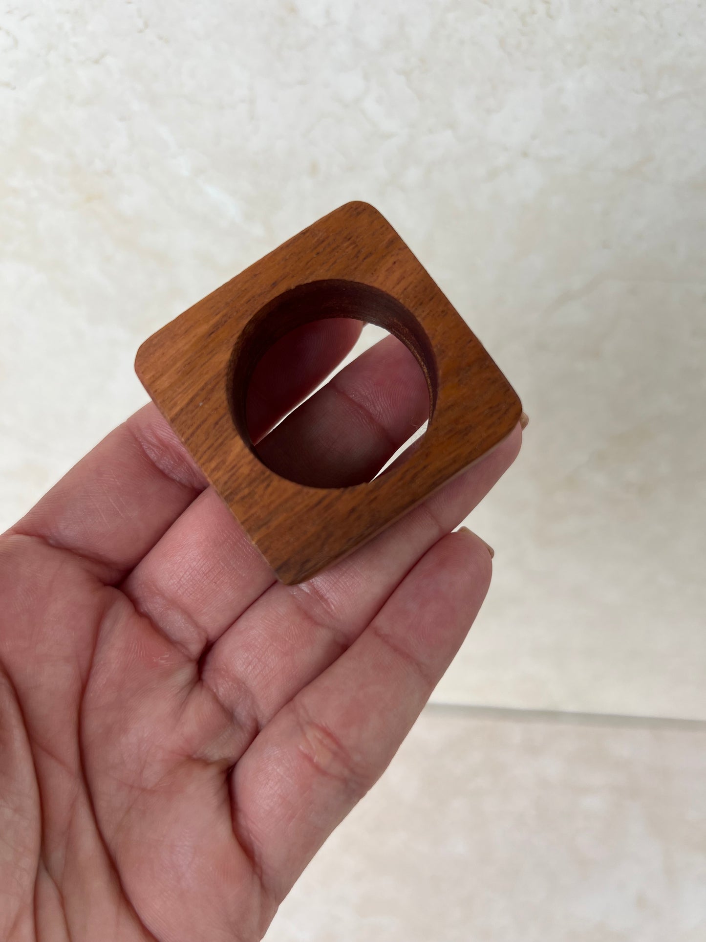 Wooden napkin ring