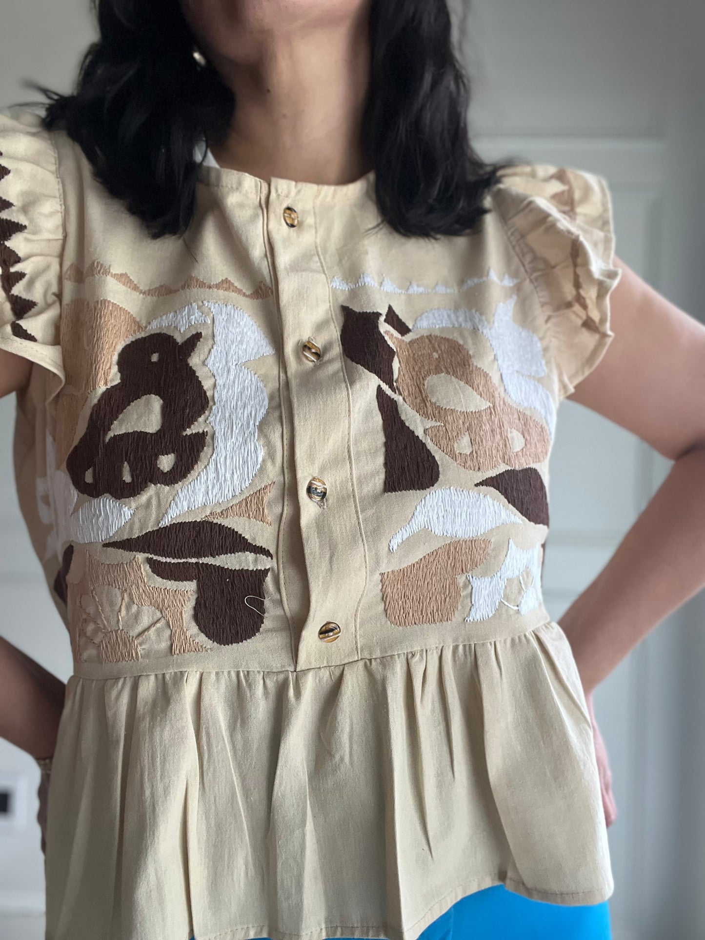 Beige -Jalapa blouse