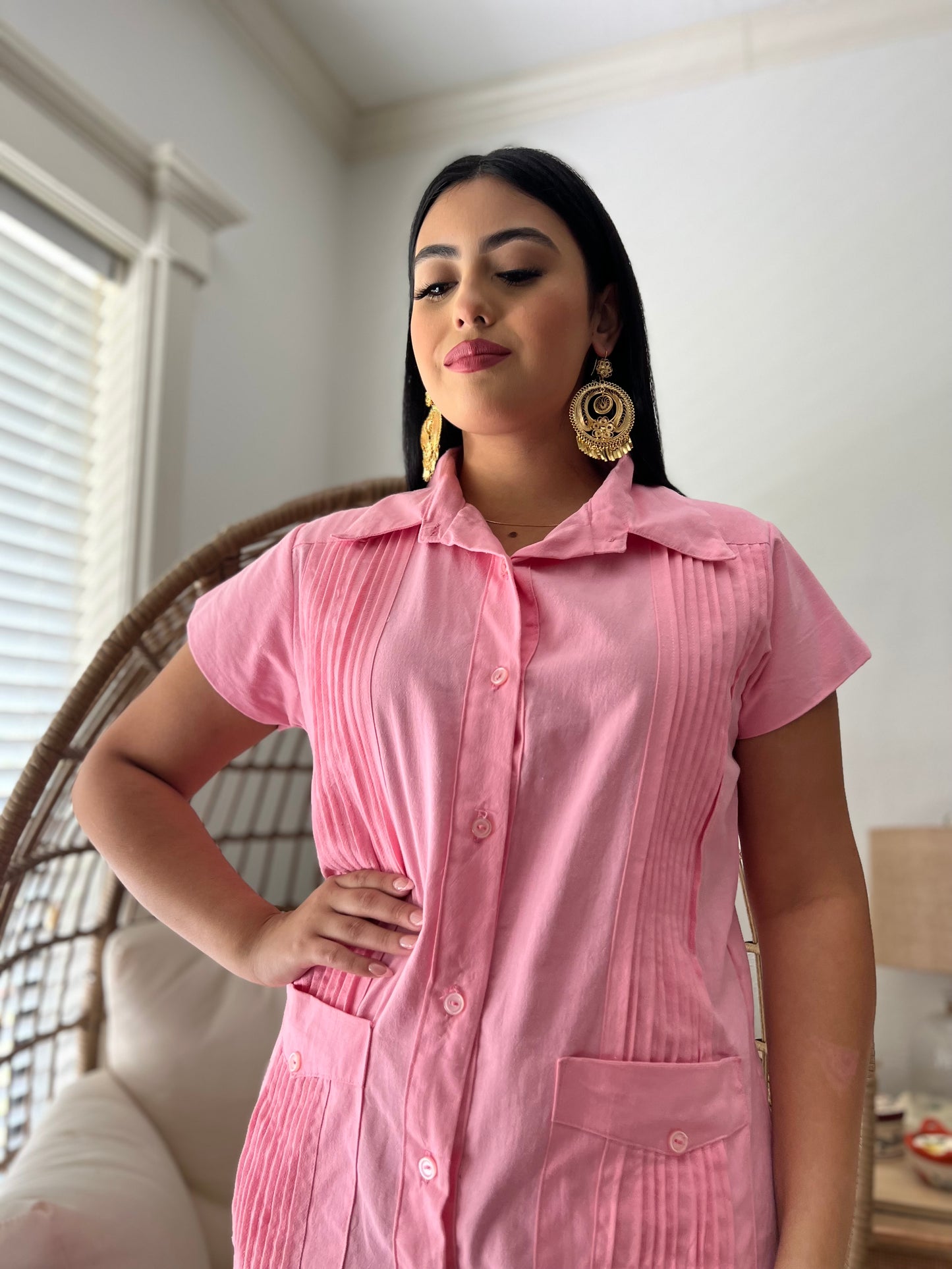 Guayabera dress