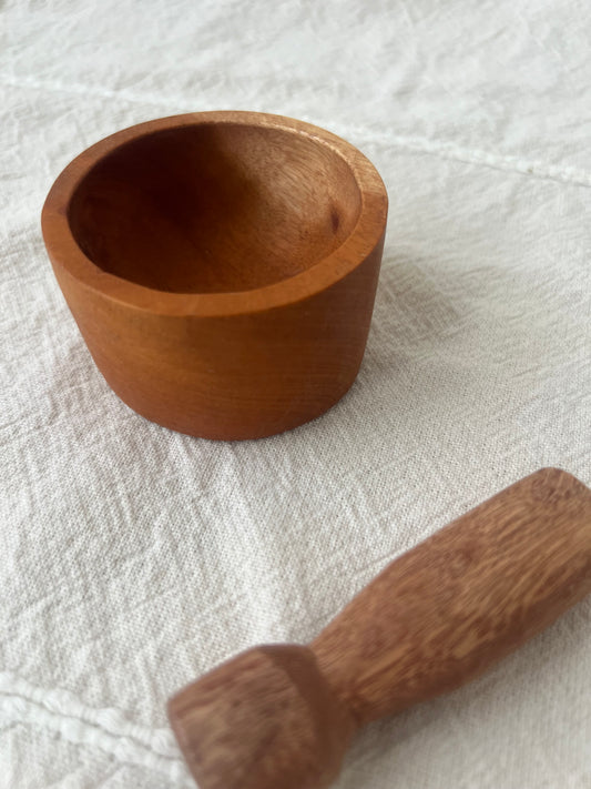 Small Wood Mortar