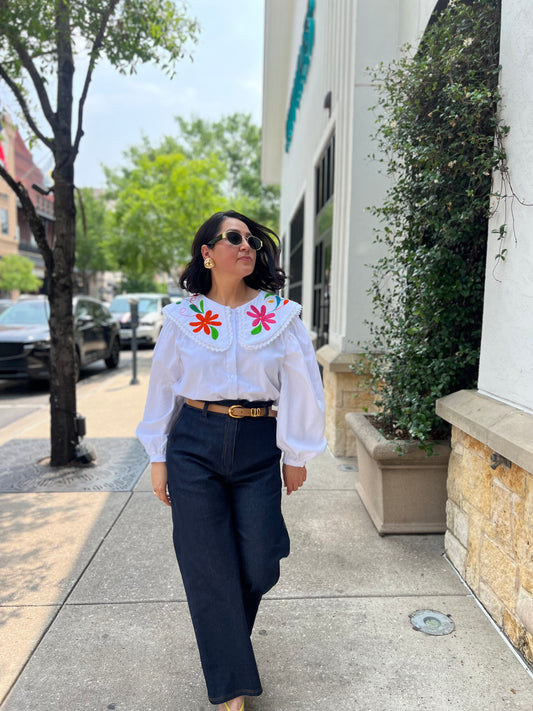 PRE ORDER Camisa olanes multicolor otomi