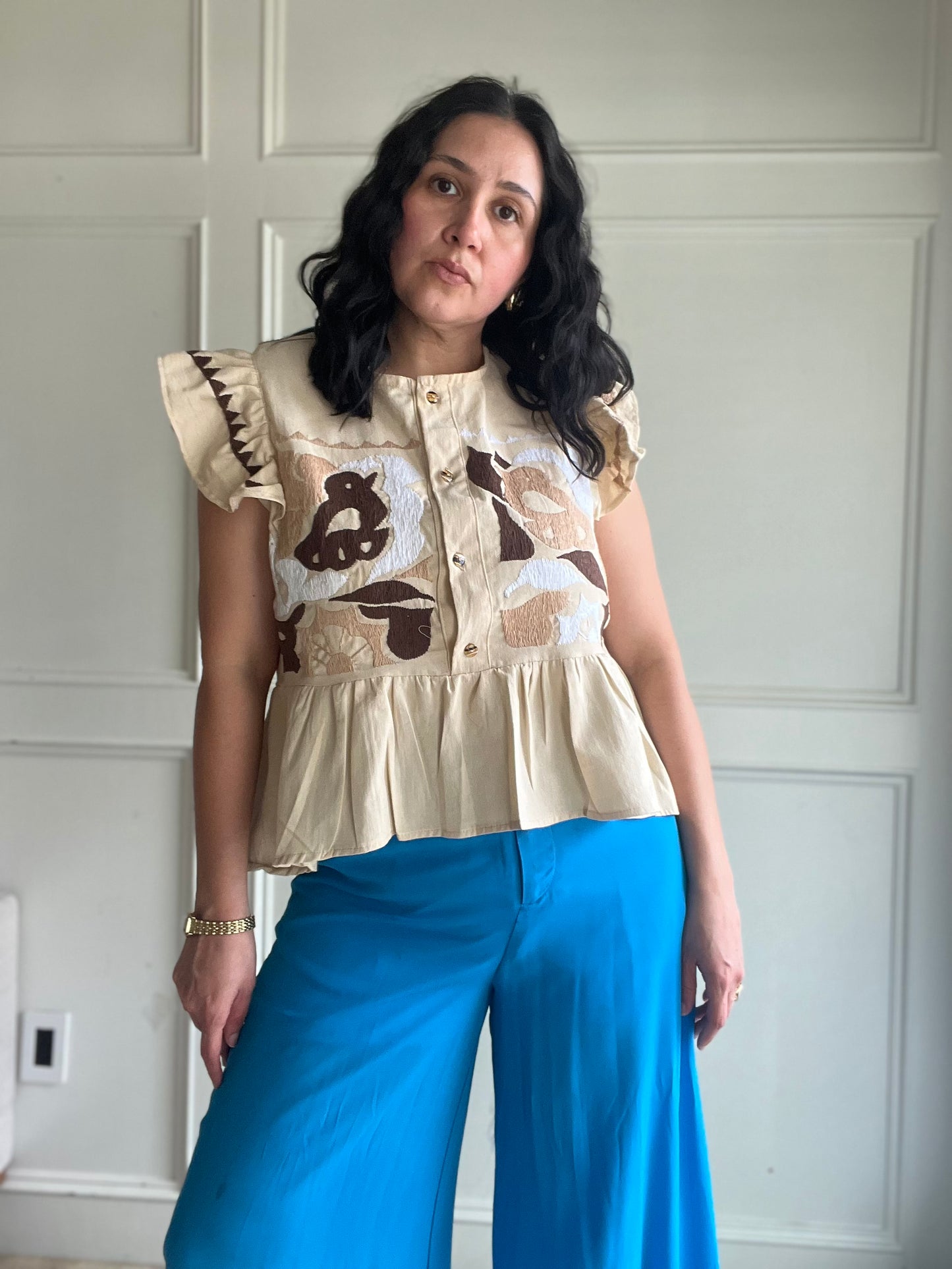 Beige -Jalapa blouse