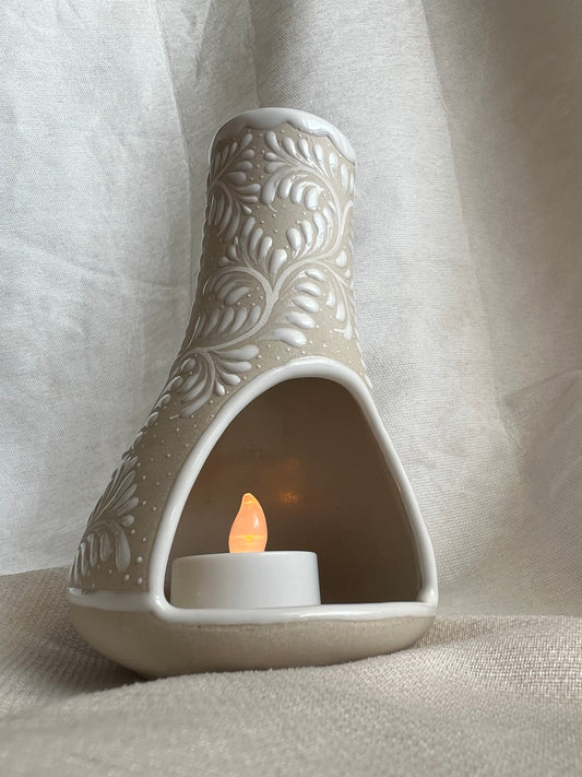 Clay chimenea