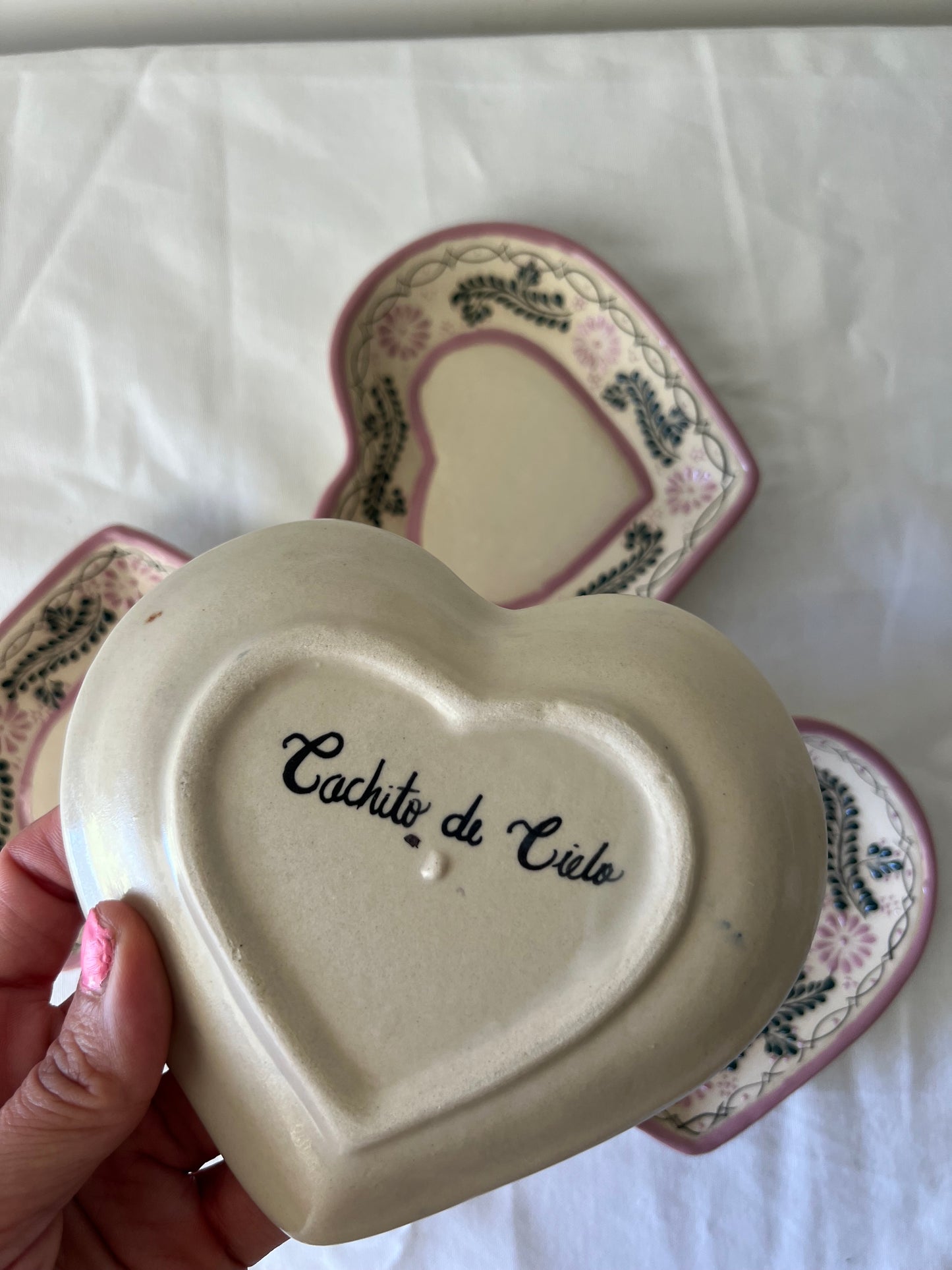 Heart pink set mug-plate