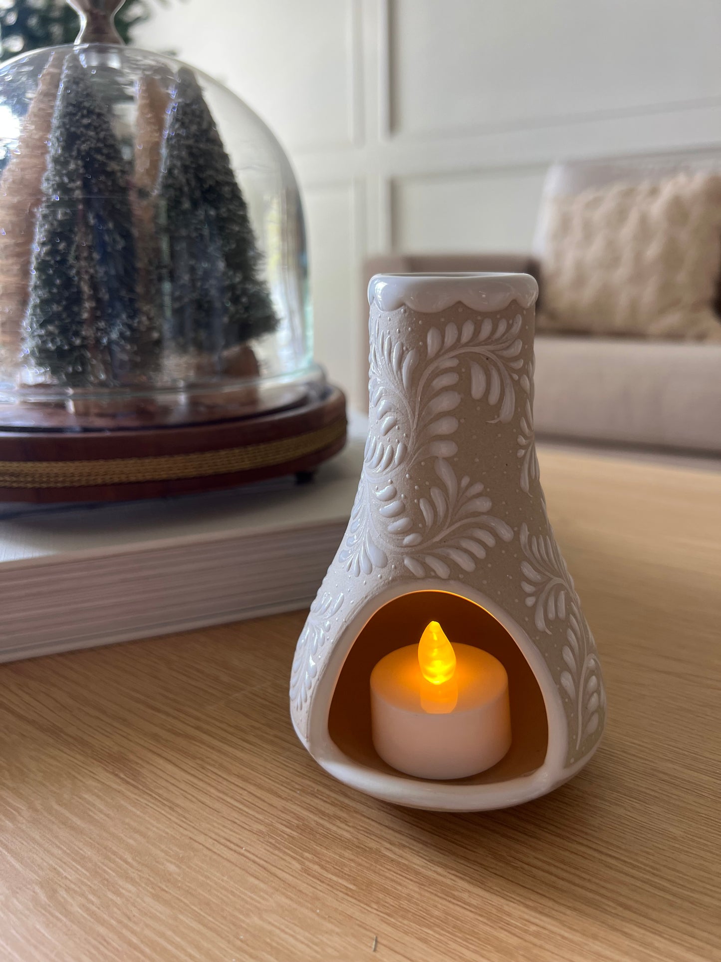 Clay chimenea