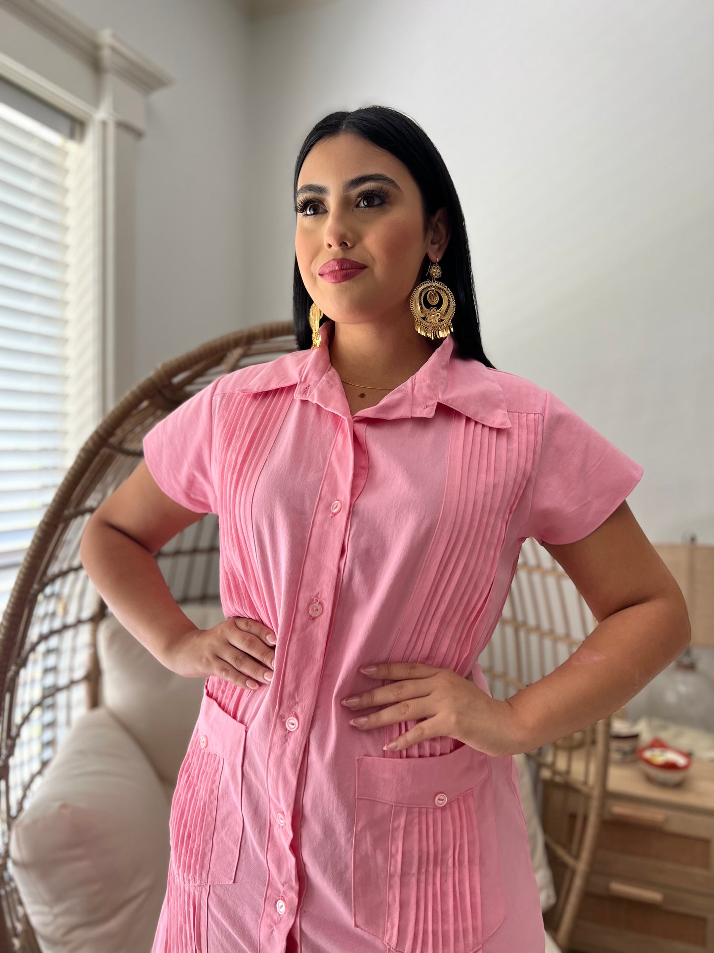 Guayabera dress