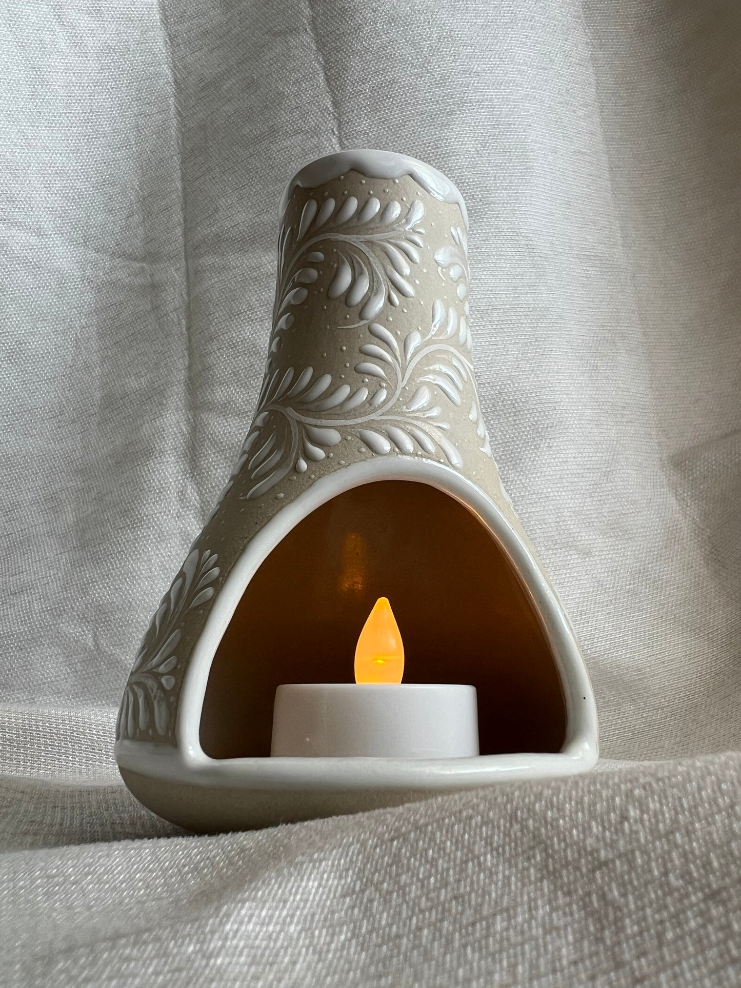 Clay chimenea