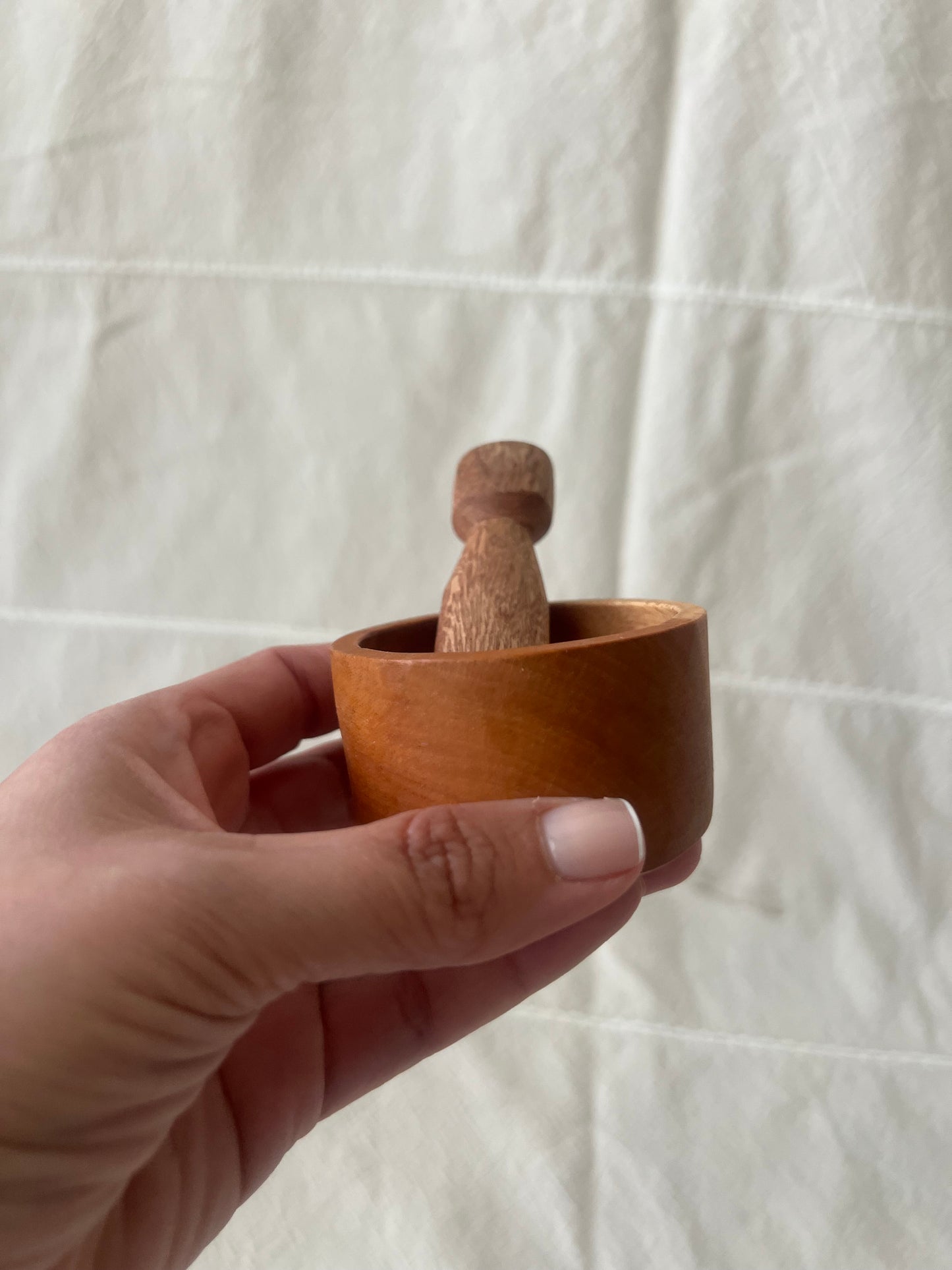 Small Wood Mortar