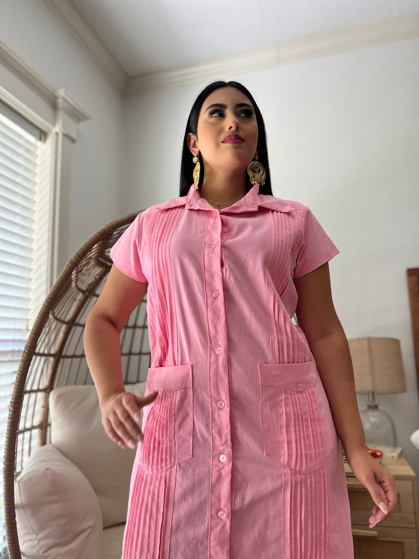 Guayabera dress