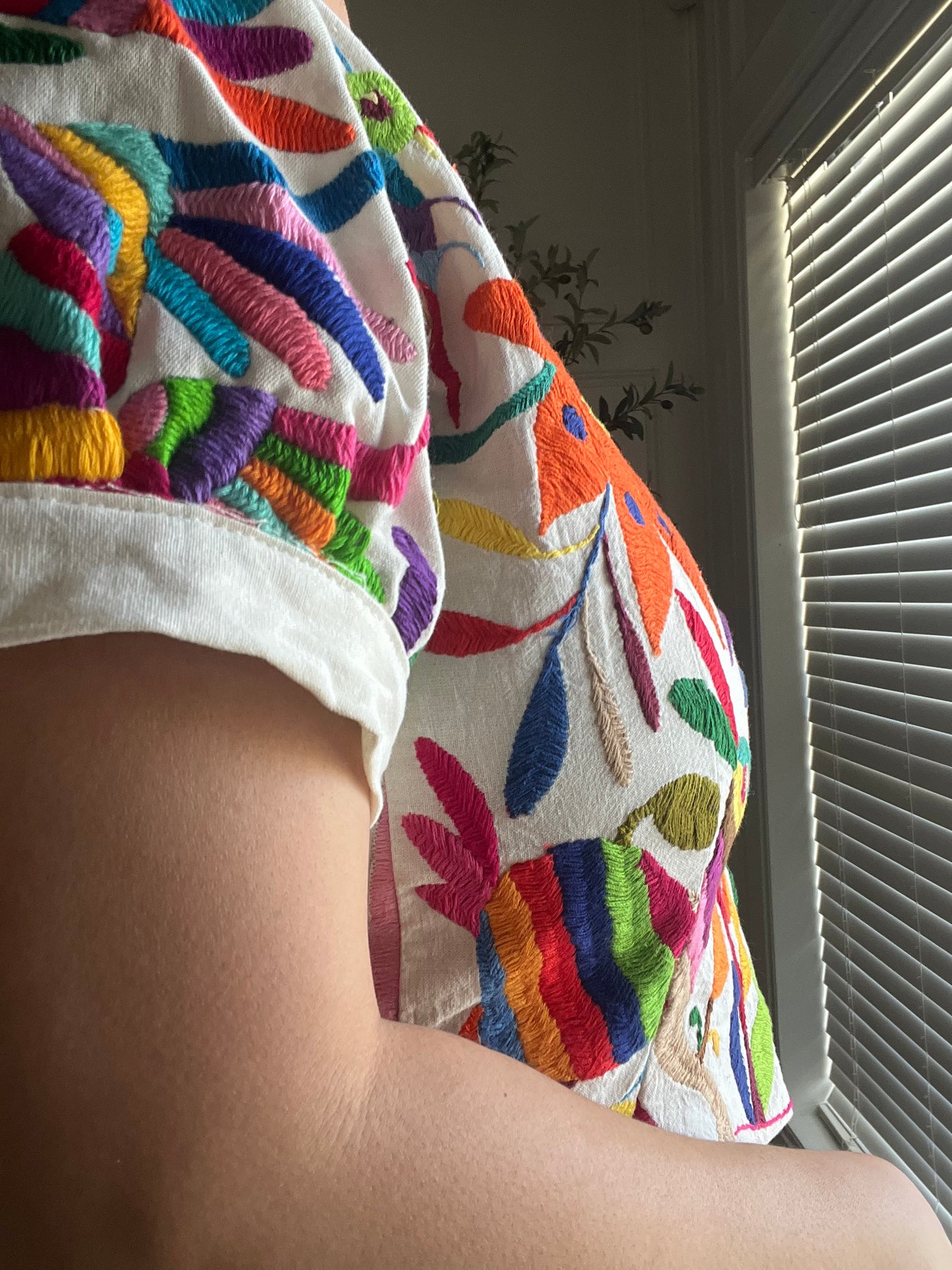 Preorder multicolor embroidery -Otomi blouse