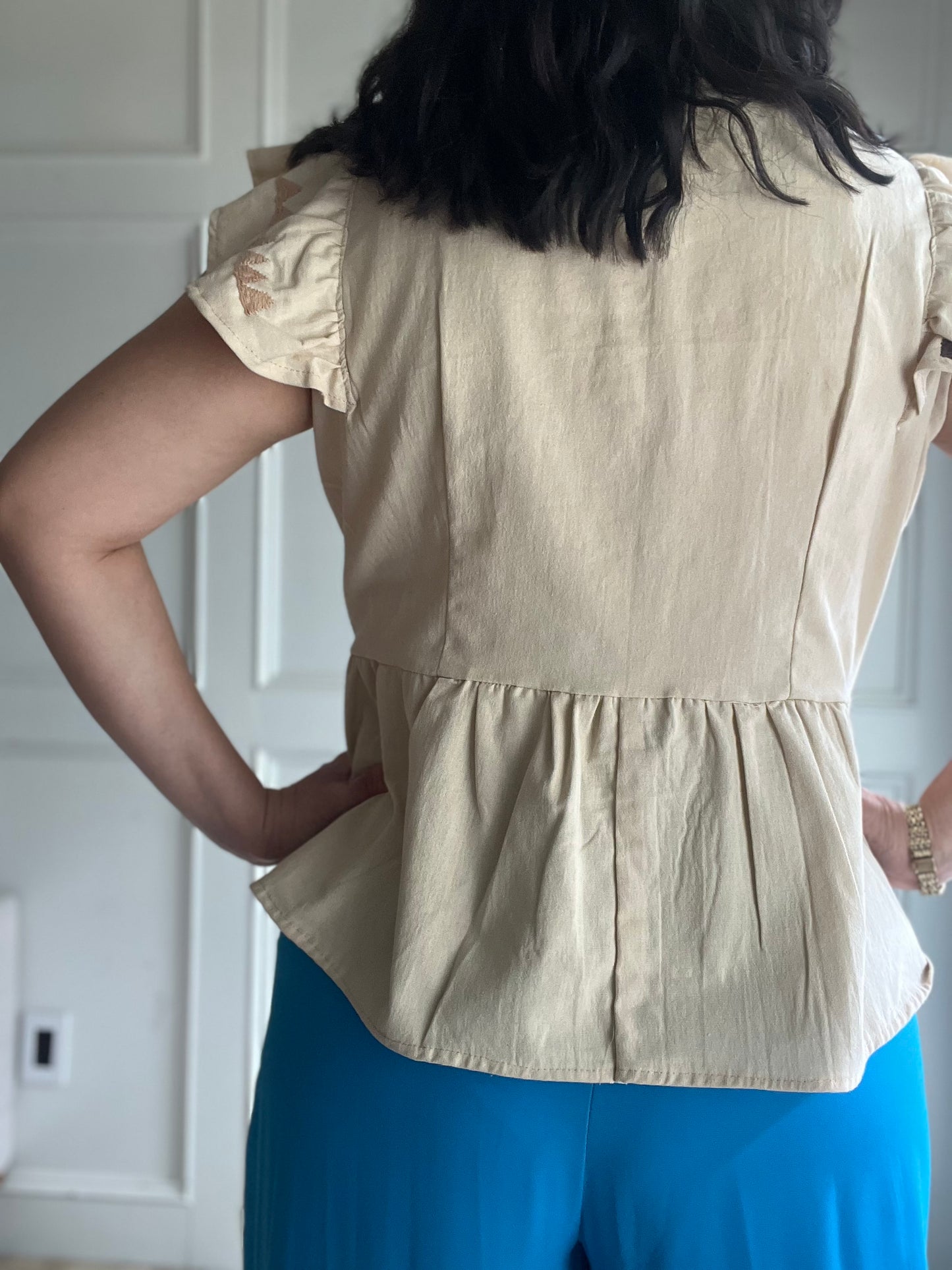 Beige -Jalapa blouse