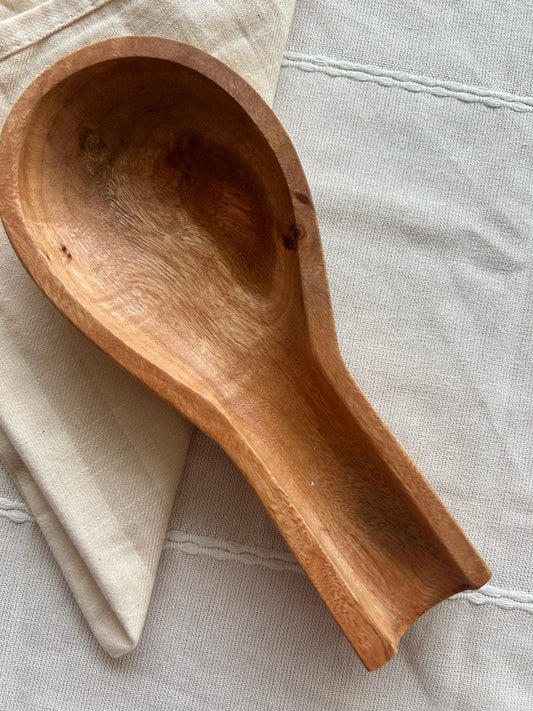 Wood Wooden Spoon Rest