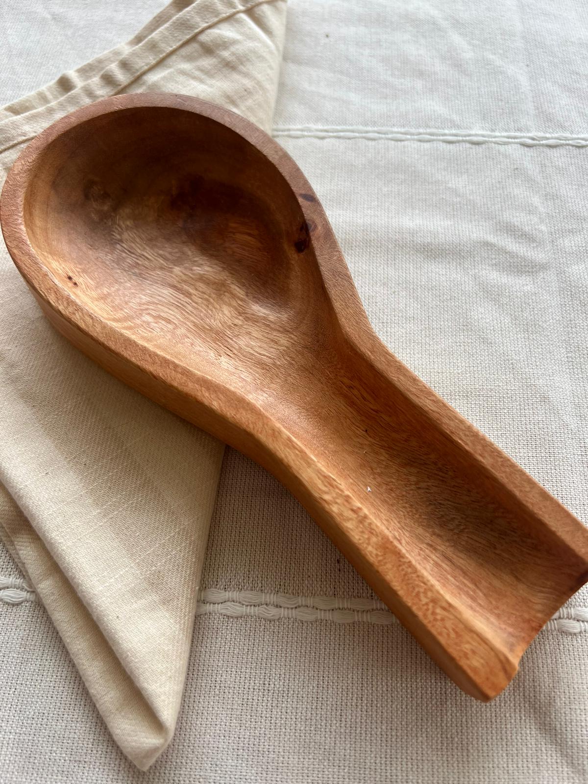 Wood Wooden Spoon Rest